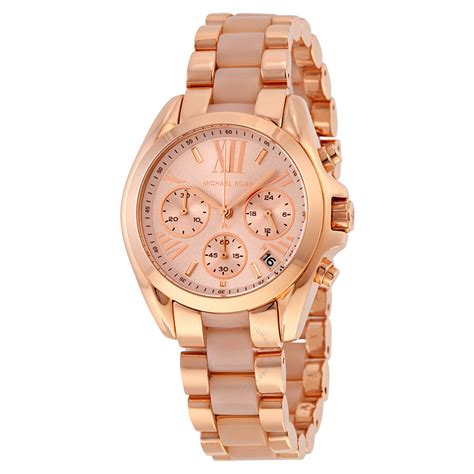 michael kors mk6066 women& 39|Michael Kors Women's Bradshaw Rose Gold.